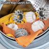 10Pcs Anti-Winding Washing Machine Ball, Laundry Ball Laundry Dryer Balls, Reusable Silicone Soft Washing Balls, Alternative for Quick Washing Washing Machine (White) view 2