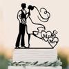 10 Pcs Acrylic Wedding Cake Toppers Cake Decoration Accessories Engagement Party Bride and Groom Cake Topper view 4