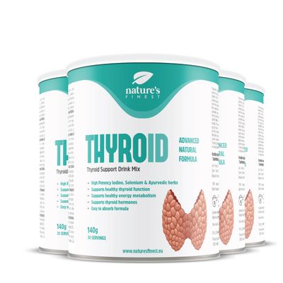 Nature's Finest Thyroid Support Drink | Herbal Formula for Healthy Thyroid Function | Boost Energy & Metabolism | Made with Natural Ingredients | 3rd Party Quality Tested