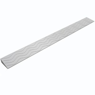 MINUSE Non-Slip Wheelchair Ramp,Portable Threshold Ramp for Indoor or Outdoor,Bathroom,Doorways,Supermarkets Entrance,Garage EntrancePP Plastic Material (Color : Grigio, Size : 39x3.9x1.7in)