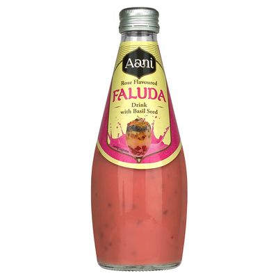 Aani Rose Sherbet Flavoured Faluda Drink, 290ml (Pack of 6)
