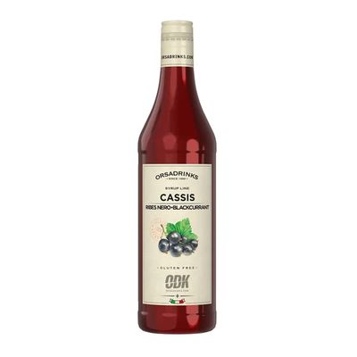 ODK Blackcurrent Syrup | Cocktails, Coffee, Iced Tea, Cooking, Baking and Desserts, 75cl