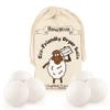 HanaMoon Eco-Friendly Wool Tumble Dryer Balls  Organic Fabric Softener, Reduce Wrinkles & Drying Time, Save Energy, Reusable, Handmade, 100% New Zealand Wool, Baby Safe & Unscented, (Pack of 6) view 1