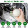 HanaMoon Eco-Friendly Wool Tumble Dryer Balls  Organic Fabric Softener, Reduce Wrinkles & Drying Time, Save Energy, Reusable, Handmade, 100% New Zealand Wool, Baby Safe & Unscented, (Pack of 6) view 2