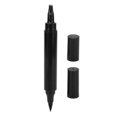 Dioche 2 in 1 Men's Beard Pencil Filler, Dark Brown, Black, Long Lasting, Full Coverage, Deep Skin Tone, Beard Grooming Product