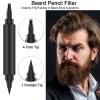 Dioche 2 in 1 Men's Beard Pencil Filler, Dark Brown, Black, Long Lasting, Full Coverage, Deep Skin Tone, Beard Grooming Product view 4