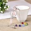 1PCS Natural Crystal Pendants Round Bead Hexagon Pillar Stone for Men Women Jewelry Gift,qose Quartz view 1