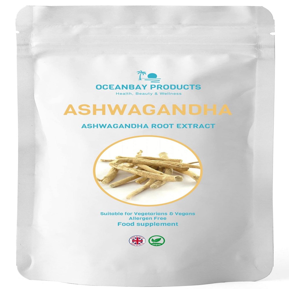 Ashwagandha Root Extract Vegan Capsules 400-800mg Per Day Serving Equivalent 8000-16000mg Raw Herb Increase Energy, Improve Concentration, Enhances Sleep Quality (90 Capsules)