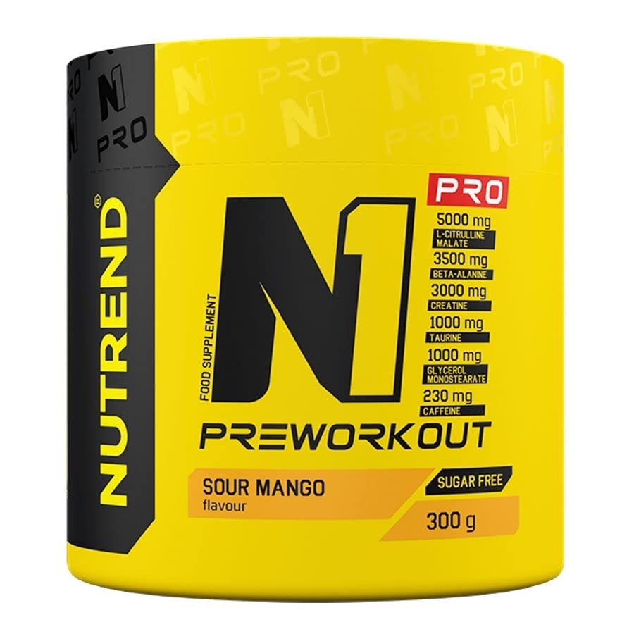 Nutrend N1 Pro Pre-Workout, Sour Mango - 300g