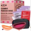 2 Menstrual Discs - No Metals or Toxins - 100% Medical-Grade Silicone - Ranked 1 for Most Soft Reusable Period Disc - Removes Like a Tampon - Wear 12 Hours - Capacity of 3 and 7 Tampons view 1