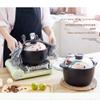 Terracotta stew Pot Casserole Pot Ceramic Casserole Clay Saucepan - Heat Storage Energy efficient Healthy and Durable 3000ML_Wei? view 2