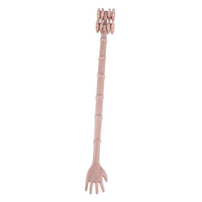 Healeved Eight Rolls Back Scratcher Tool Manual Design Comfortable Claw Scratcher for Itching Relief Natural Colour Body Massager