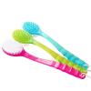 1pc Back Body Bath Shower Cleaning Brushes Bath Brush Long Handle Exfoliating Scrub Skin Massager Exfoliation Bathroom Brush (Pink) view 1