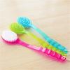 1pc Back Body Bath Shower Cleaning Brushes Bath Brush Long Handle Exfoliating Scrub Skin Massager Exfoliation Bathroom Brush (Green) view 3