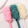 1PC Soft Mesh Long Handle Back Brush Exfoliating Sponge Scrubber Hanging Loofah Cleaner Body Bath Shower Bathroom Supplies (Pink) view 2