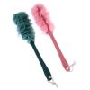 1pc Long Handle Soft Mesh Back Brush Exfoliating Sponge Hanging Scrubber Body Scrubber Bath Shower Bathroom Supplies (Beige) view 1