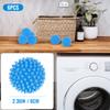 6 Pcs Dryer Balls, 2.5 in Reusable Laundry Soften and Fluff Laundry Washing Balls (Blue) view 3