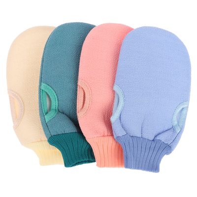 1PCS Bath For Peeling Exfoliating Mitt Gloves For Shower Body Brush Towel Wash Moisturizing SPA Foam Body Massage Sponge (Bianco)