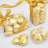 Wyeland Confectionery Luxury Milk Chocolate Hearts - For Wedding Favours, Anniversary, and Mothers Day - 20 Gold Hearts view 3