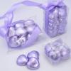 Wyeland Confectionery Luxury Milk Chocolate Hearts - For Wedding Favours, Anniversary, and Mothers Day - 100 Lilac Hearts view 3