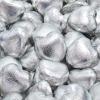 Wyeland Confectionery Luxury Milk Chocolate Hearts - For Wedding Favours, Anniversary, and Mothers Day - 50 Silver Hearts view 2
