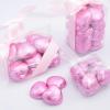 Wyeland Confectionery Luxury Milk Chocolate Hearts - For Wedding Favours, Anniversary, and Mothers Day - 20 Pink Hearts view 3