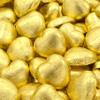 Wyeland Confectionery Luxury Milk Chocolate Hearts - For Wedding Favours, Anniversary, and Mothers Day - 50 Gold Hearts view 2