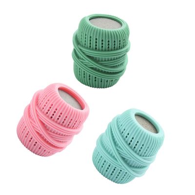 Cabilock 3pcs Set Laundry Ball TPE Sponge Anti-Tangle Reusable Cleaning Ball PET Hair Remover for Washer Dryer Suitable for Most Fabrics Random Color