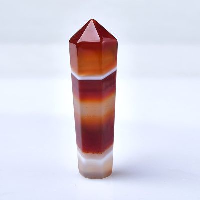 1PC 100% Natural Red Agate Crystal Pendant Stone Tower Mineral Crystal Home Decor Carnelian Gift,Crystal Point