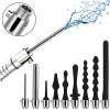 Anal Butt Plug Douche Anal Cleaning Switch Faucet Attachment Silicone Shower Metal Butt Plug Nozzle Tip Gay Massager view 2