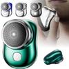 Mini Shaver Portable Electric Shaver, 2023 New Pocket Portable Electric Shave, USB Mini Shaver Electric Razor for Men, Rechargeable Travel Electric Razors Wet and Dry (Green) view 1