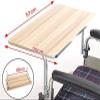 Wood Wheelchair Lap Tray,Wheelchair Table,Universal Trays Desk Fit For Manual Powered Or Electric Wheelchairs For Disabled Eating Rest,B,YUYANAIAI view 2