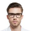 OCCI CHIARI Lightweight Men's Reading Glasses 2.75 Medium Rectangle Readers Glasses for Men Glasses for Reading Metal Spring Hinge (Black 275) view 2