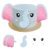 ADIANZI Elephant Cake Decoration Elephant Birthday Cake Topper Elephant Baby Shower Cake Topper Birthday Party Decorations for Boys Girls view 1