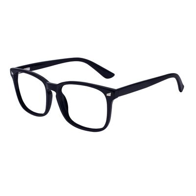 OCCI CHIARI Men's Reading Glasses 2.5 Medium Rectangle Readers Glasses for Men Lightweight Glasses for Reading Metal Spring Hinge(Black, 250)