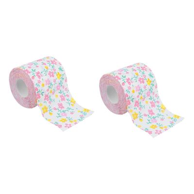 Abaodam 2 Rolls Printed Paper Napkin Roll Paper for Kitchen and Dining Disposable Napkin in Design for Parties and Events Alternative