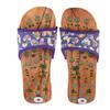Healeved 1 Pair Foot Massage Slippers Womens Adjustable Strap Slippers for Foot Pain Relief Magnetic Massage Shoes Summer Sandals Size 39 Navy view 1