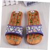 Healeved 1 Pair Foot Massage Slippers Womens Adjustable Strap Slippers for Foot Pain Relief Magnetic Massage Shoes Summer Sandals Size 39 Navy view 2
