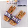 Healeved 1 Pair Foot Massage Slippers Womens Adjustable Strap Slippers for Foot Pain Relief Magnetic Massage Shoes Summer Sandals Size 39 Navy view 3