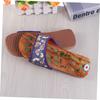 Healeved 1 Pair Foot Massage Slippers Womens Adjustable Strap Slippers for Foot Pain Relief Magnetic Massage Shoes Summer Sandals Size 39 Navy view 4