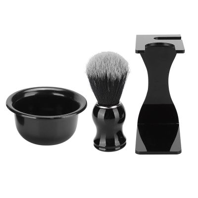 Brush Holder Beard Shaving Tool, Durable Beard Shaving Set, For Men Father Birthdays Gift Barber Use