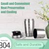 SPYMINNPOO Protein Shaker Bottle, Stainless Steel Double Section Shaker Bottle with Scale for Gym Lovers Teenagers view 3