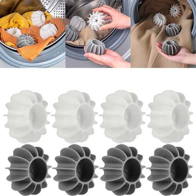 6/10PCS Anti-Winding Washing Machine Ball, Reusable Soft Silicone Dryer Balls for Anti-Winding Clothes & Deep Cleaning for Quick Washing Washing Machine (Color : 6pcs-All)