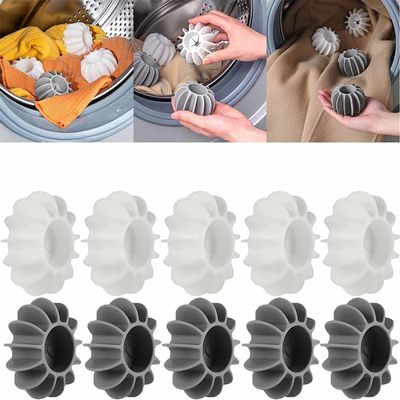 6/10PCS Anti-Winding Washing Machine Ball, Reusable Soft Silicone Dryer Balls for Anti-Winding Clothes & Deep Cleaning for Quick Washing Washing Machine (Color : 10pcs-All)