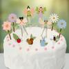 Cheerland Fairy Cupcake Toppers Birthday Party Cupcake Toppers Fairy Cake Decoration Woodland Garden Baby Shower Dessert Picks Spring Decorations for Girls Enchanted Forest Party Supplies Pack of 24 view 2