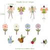 Cheerland Fairy Cupcake Toppers Birthday Party Cupcake Toppers Fairy Cake Decoration Woodland Garden Baby Shower Dessert Picks Spring Decorations for Girls Enchanted Forest Party Supplies Pack of 24 view 3