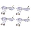 4PCS Replacement TENS Lead Wires 3.5mm Plug to 3.5 mm Snap Replace Cable Lead Wires for TENS Unit Physiotherapy Machine view 1