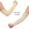 GAIREG Monkey Green Leaves Banana Cooling Arm Sleeves for Men Women, Compression Sleeves for Arms Women Thumb Hole, Duck Flower on Light Yellow, One size view 4