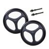 16 Inch Manual Wheelchair Accessories Rear Wheel, Non-Pneumatic Solid Tire, Bearing 12mm(1/2inch), 1 Pair view 1