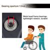 16 Inch Manual Wheelchair Accessories Rear Wheel, Non-Pneumatic Solid Tire, Bearing 12mm(1/2inch), 1 Pair view 3